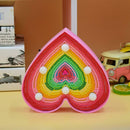 DIY Love Rainbow Diamond Painting Modeling Light Full Drill LED Decor Lamp