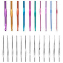 Crochet Hooks Set 100 PCS Aluminium Needles with Tools Accessories forKnittinBX