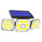 Solar Sensor Wall Light Waterproof 3Modes Garden Porch Street Lamp (132COB)