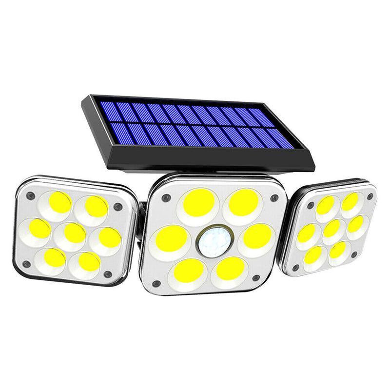 Solar Sensor Wall Light Waterproof 3Modes Garden Porch Street Lamp (132COB)