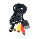 Audio Video AV A/V S-Video Composite Cable Cord Wire 6feet Long For Sega Saturn