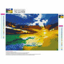 5D DIY Diamond Painting Cross Stitch Beach sunset Rhinestone Full circular