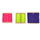 3 Pack Montessori Wooden Training Clothing Boxes Baby Kids Educational Toys