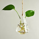 Container Flower Planter Hanging Glass Home Garden Decor