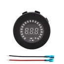 Motorcycle 4.2A USB Power Charger Adapter Blue Voltmeter with Plug for BMW