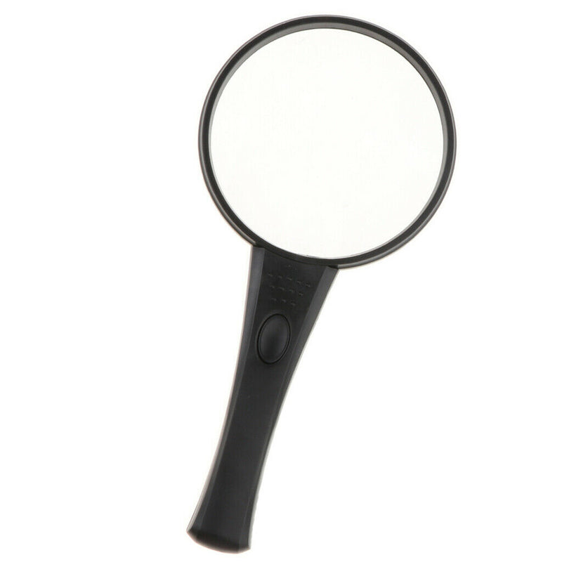LED Light Magnifying 3X Handheld 90mm Magnifier Jewelry Repair Archaeology Tool