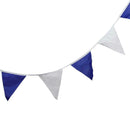 Creative Blue Cotton Pennant Flag For Garland Home Wedding Party Decoration