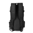 Large Fishing Tackle Backpack Cylindrical Fishing Gear Storage Bags (Black)