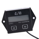 Digital Engine Tach Tachometer Hour Meter Inductive for Motorcycle Motor  ~