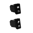 LED Vehicle Work Lights ON/OFF Light Symbol Push Button Switch 12V