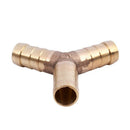5 Pcs Brass Y-Shape 3 Ways Hose Barb Fitting Adapter Coupling for 10mm Tube E8K7
