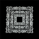 3Pcs Picture Frame Metal Cutting Die For DIY Scrapbooking Album Paper Card BX