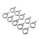 10x 316 Grade Stainless Steel Lifting Ring Eye Bolt Nuts Screws Bolts 8mm