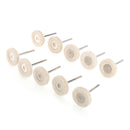 10pcs 25mm Wool Felt Polishing Buffing Drill Grinder Wheel Brushes For Rotary
