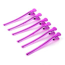 Lot 12PCs Hairdressing Sectioning Alligator Metal Hair Clips Barrette Grips