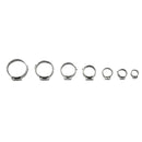 80 Pcs Single Ear Crimping Hose Clamp Single Ear Hose Clamps Double Ears Cl