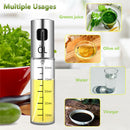 1Set Oil Sprayer Dispenser Oil Spray Bottle Cleaning Brush for BBQ Salad BaS Hn