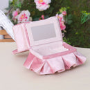 Love Heart Chair Jewelry Box with Lace Bowknot, Compartments Necklace Display