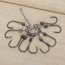 2pcs High Carbon Steel Sharp Explosion Hook Fishing Tackle Jig Hooks Set #8 #gib