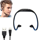 Sports Wireless Stereo Headphone Headset Earphones Earbuds (Blue) A