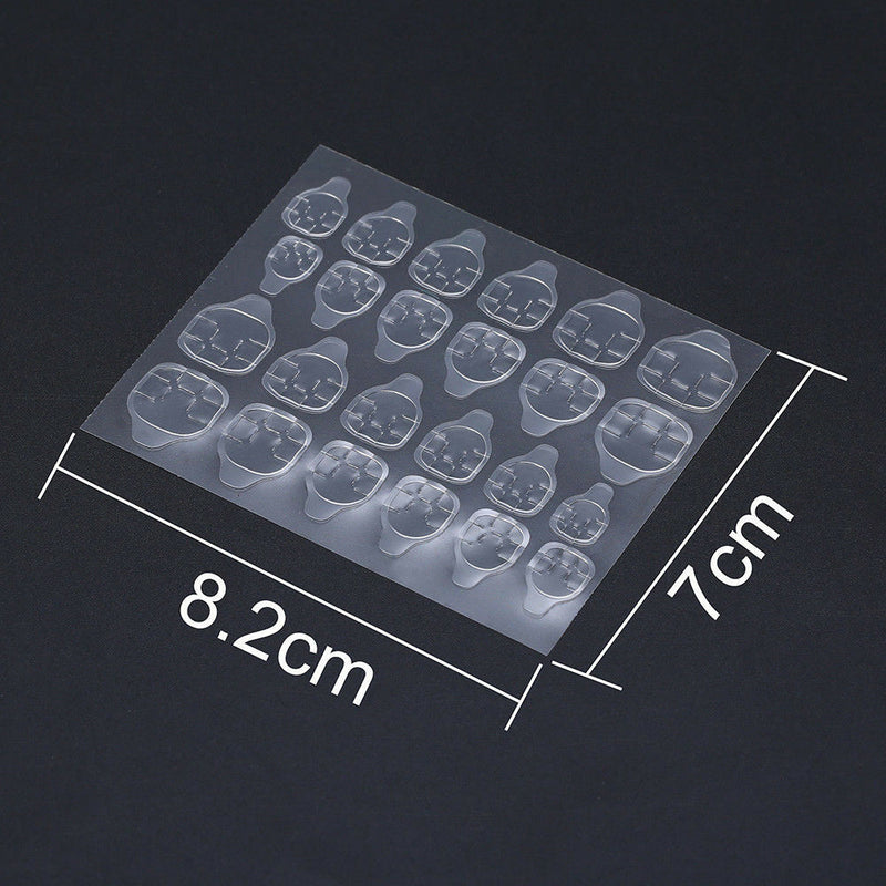 5 Sheets 60 Tips Double Sided False Nail Art Adhesive Tape Glue Stickers