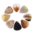 8pcs Handcrafted Horn Guitar Picks for Guitar Bass Mandolin 0.8-1.2mm