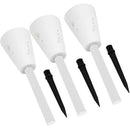 3PCS Butterfly Hollow Out Solar LED Lamp Garden Decor Yard Lawn Light RGB/White