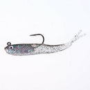 10 Pcs 70mm Soft Silicone Fishing Lures Minnow Lure Crank Bait Tackle