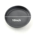 10 In Round Deep Dish Pizza Pan Pie Tray Baking Tool Non-Stick Durable