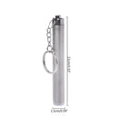 Stainless Steel Mini Pocket LED Pen Torch Flashlight Clip Lamp Light Key Chain