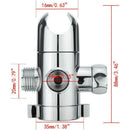 T-adapter Water Valve For Toilet Bidet Shower Head Diverter Valve 1/2'' 3 Way
