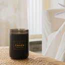 280ML Desk Candle Humidifier USB Mute Mist Maker with Ambient Light (Black) A