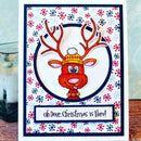 DIY Clear Silicone Stamp Seal Cute Christmas Elk Deer Album Embossing (B)