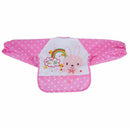 Lovey Cartoon Infant Toddler Baby Waterproof Sleeved Bib Child Feeding Smoc