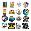 100 PCS Outdoor Surfing Stickers Summer Sports Surf Board Waterproof Stickers
