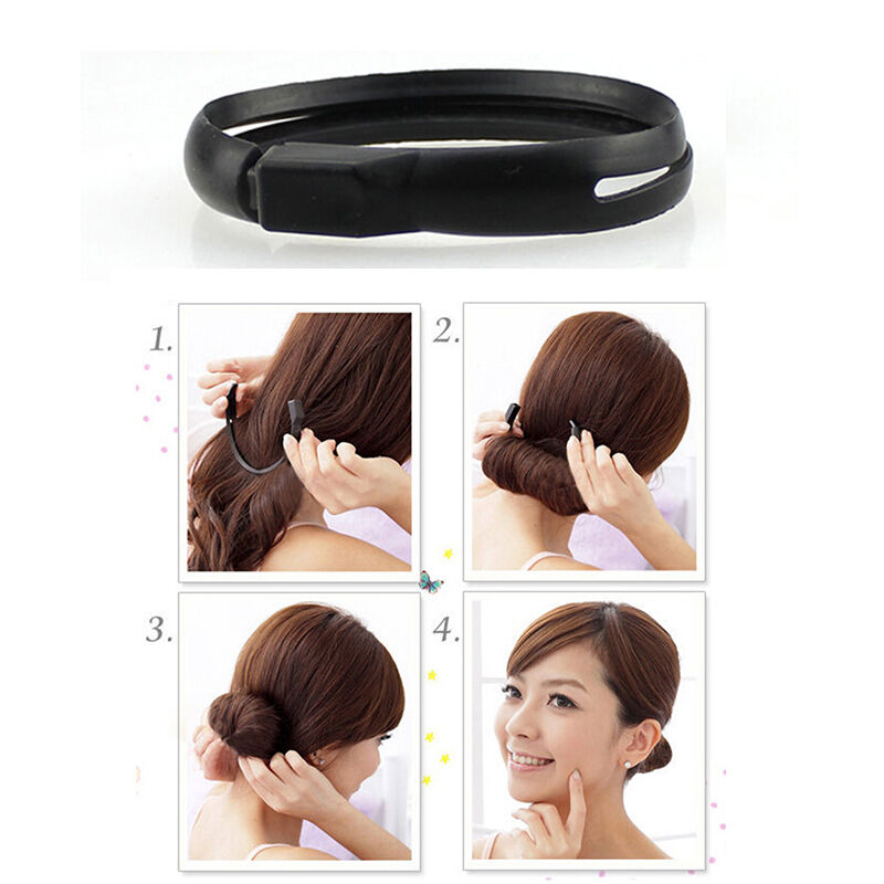 Black Magic Hair Styler Bun Ponytail Twist Ring Maker New Great  Z