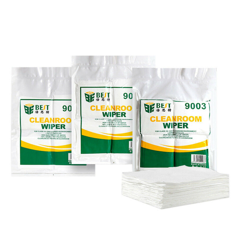 100pcs Cleanroom Wipers Microfiber Anti Static Non Dust Cloth for Mobile