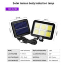 120LED COB Solar Motion Sensor Durable Outdoor Waterproof Garden Street Lam L8I2