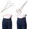 18cm Trousers Hipster Metal Hip Hop Jewelry Pants KeyChain Wallet Chain Belt  Bj