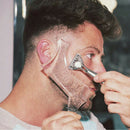 Men's Beard Combs Shaping Styling Template Comb Transparent for Hair Trim Beard-