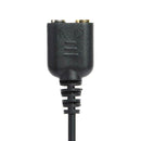 Black 2.5mm Plug To 3.5mm Headphone+Mic Jack Adapter Cable For Panasonic Phon-