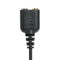 Black 2.5mm Plug To 3.5mm Headphone+Mic Jack Adapter Cable For Panasonic Phon-