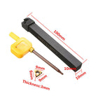 100mm SER1010H11 Lathe Threading Turning Tool Holder +11ER 1/4''AG60 Insert Kits