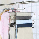 2 Pack Multi Pants Hangers Rack For Closet Organization Stainless Steel S-S