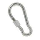 1 X Screw Lock D Shape Carabiner Hook Keyring