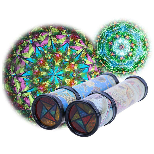 Rotating Kaleidoscopes Colorful World Preschool Toys Kid Children(20cm)