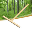 1x Wooden Rake Round Batter Pancake Crepe Spreader 17cm Kitchen DIY Tools A2B9