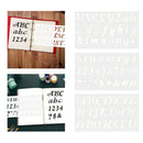 3x Plastic Letters Numbers Signs Alphabet Stencils Templates DIY Card Making