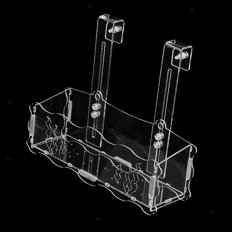 Acrylic Aquatic Plant Cup Pot Holder Aquarium Tank Live Plant Glass Pot Red