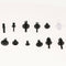 350x Plastic Rivet Fasteners Push Rivet Retainer Motorcycle & 1x Screwdriver
